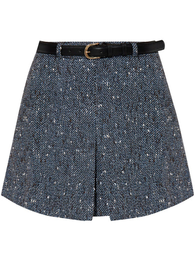 Bouclé mini skirt