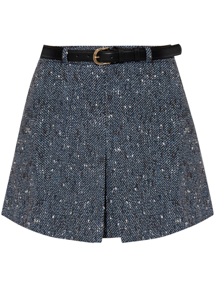 Bouclé mini skirt