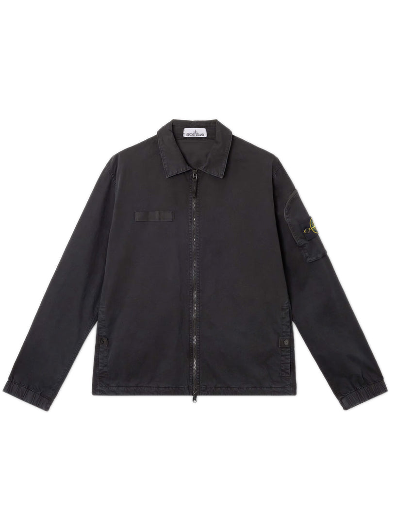 Overshirt with Stone Island Badge