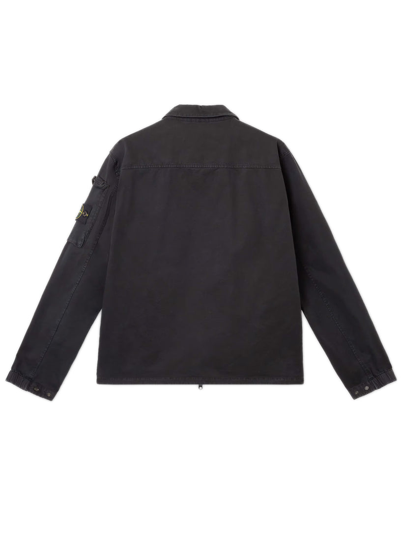 Overshirt with Stone Island Badge