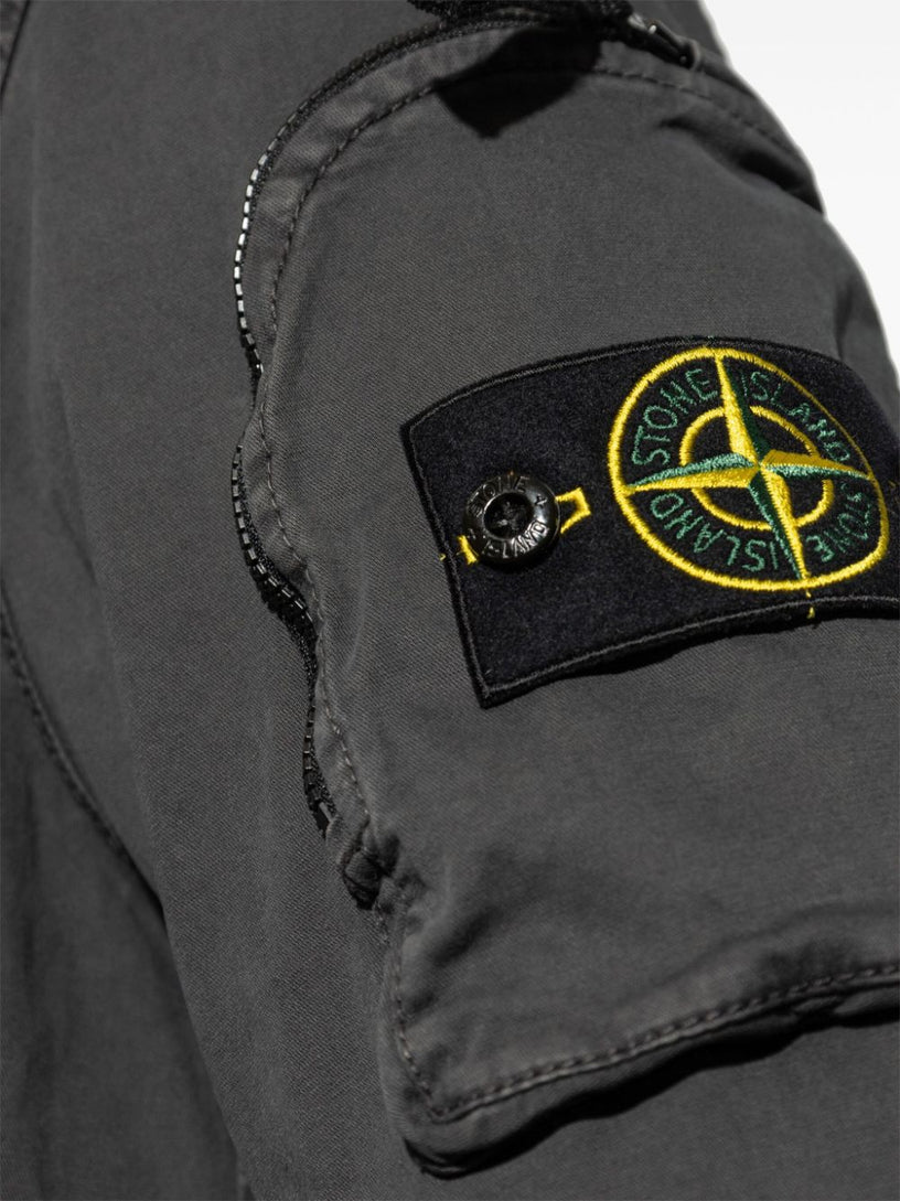 Overshirt with Stone Island Badge