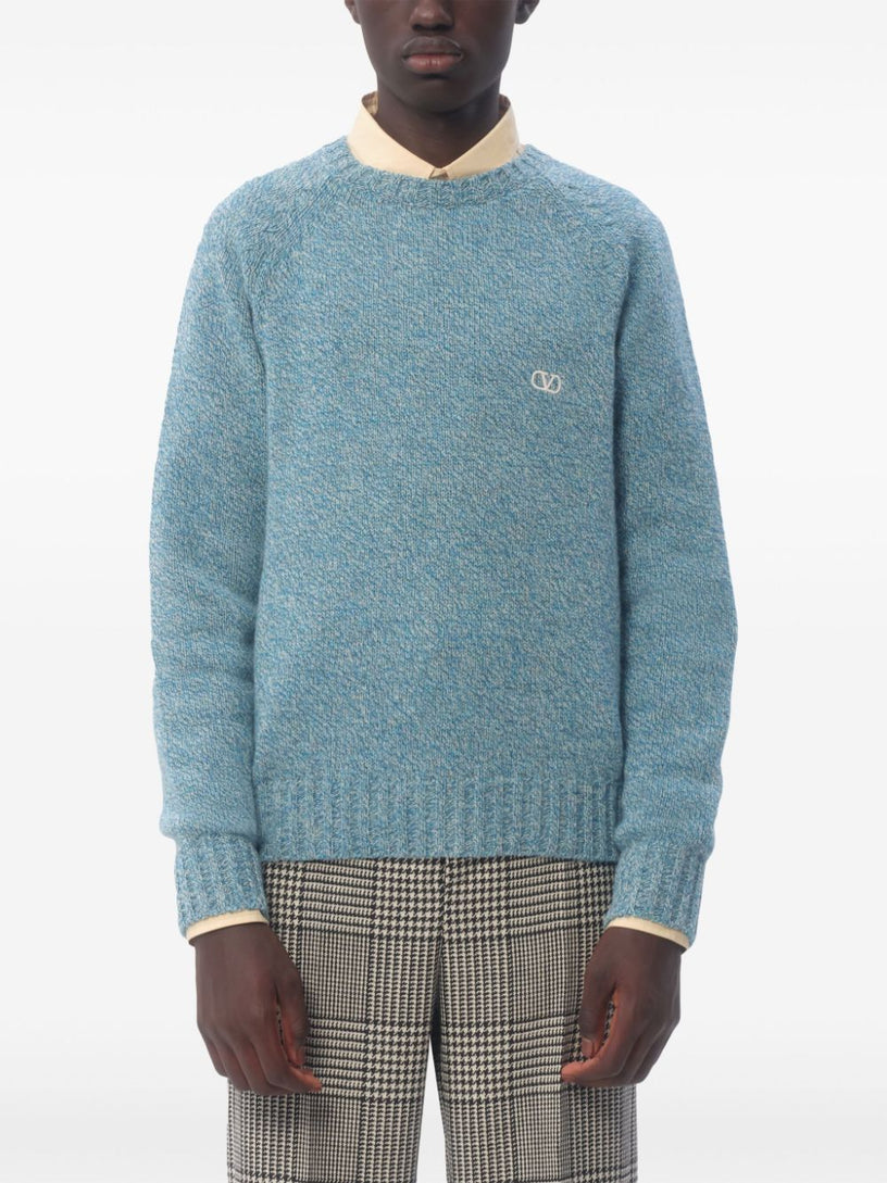 Wool crewneck sweater