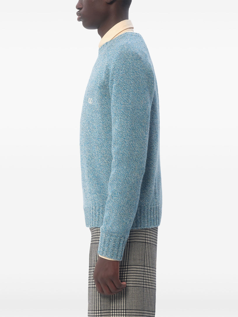 Wool crewneck sweater