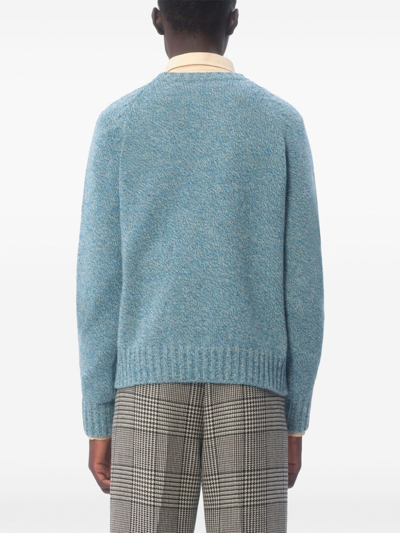 Wool crewneck sweater