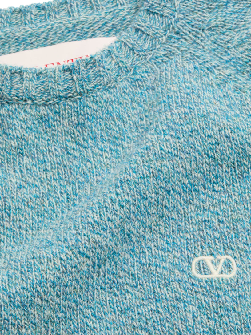 Wool crewneck sweater