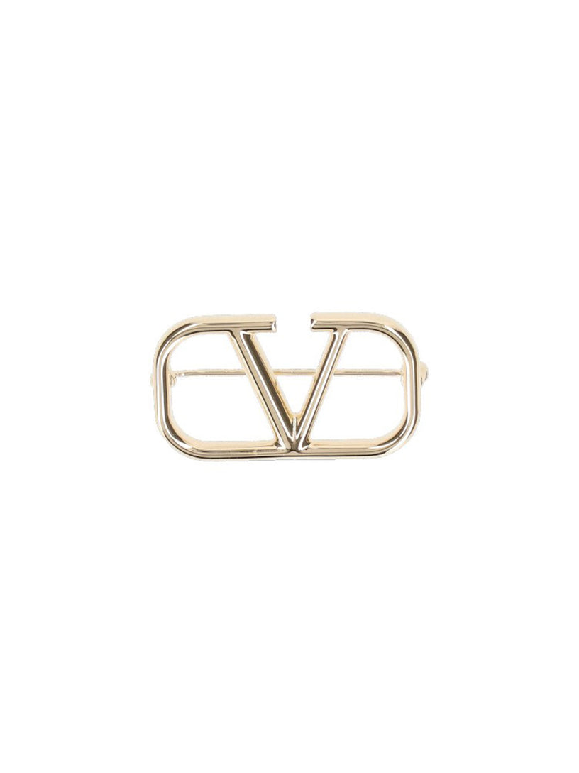 VLogo Signature brooch