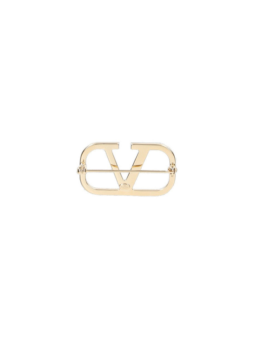 VLogo Signature brooch