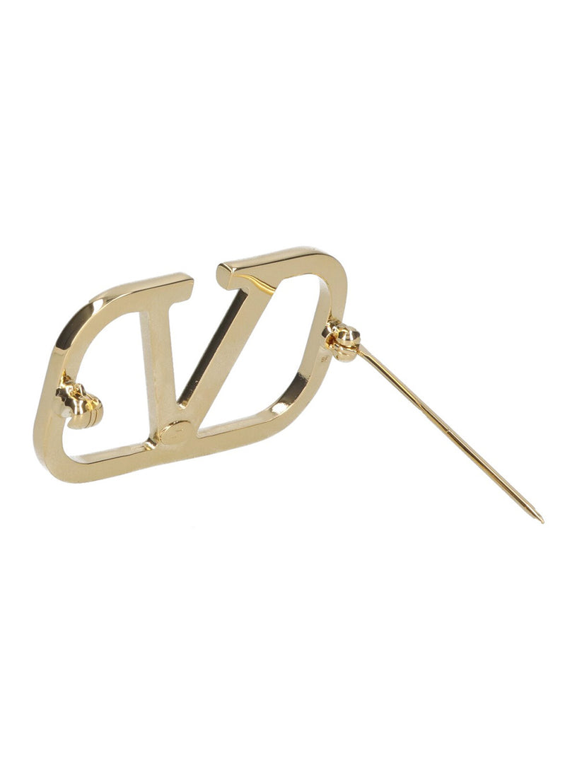 VLogo Signature brooch