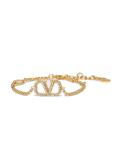 Vlogo signature bracelet in metal and Swarovski® crystals