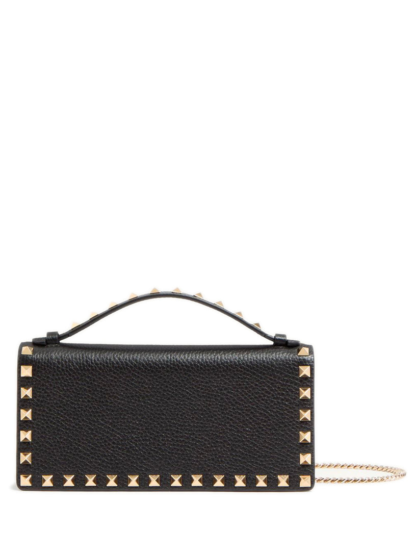 Rockstud wallet with chain