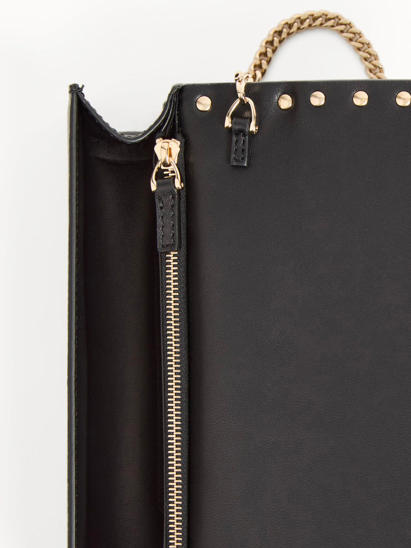 Rockstud wallet with chain