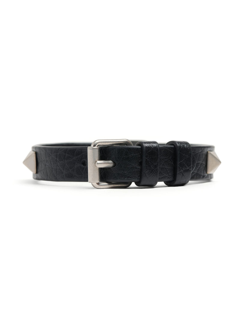 Vlogo signature bracelet in grained calfskin