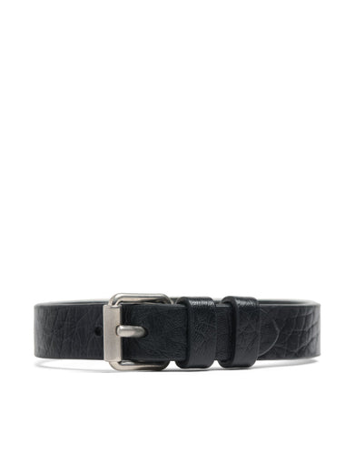 Vlogo signature bracelet in grained calfskin