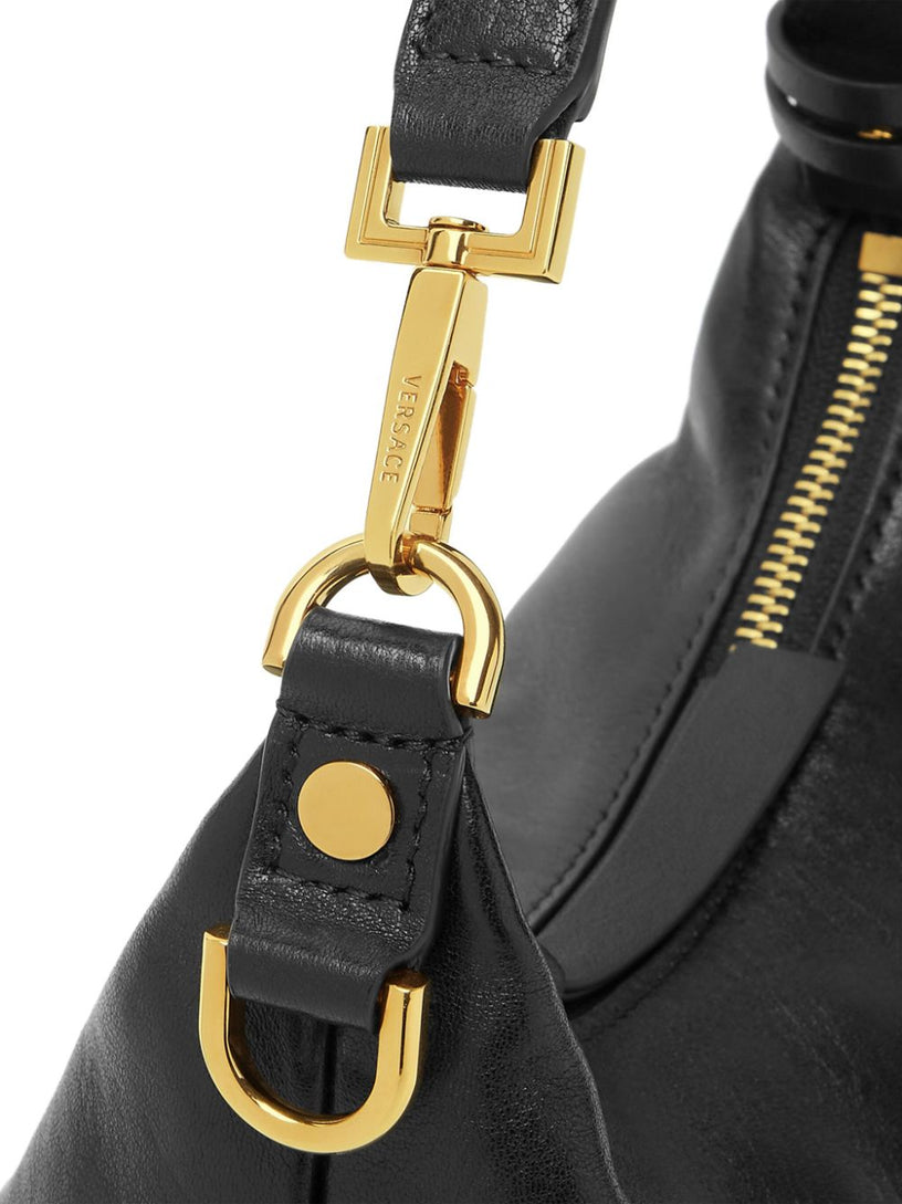 Versace Tag Hobo Handbag