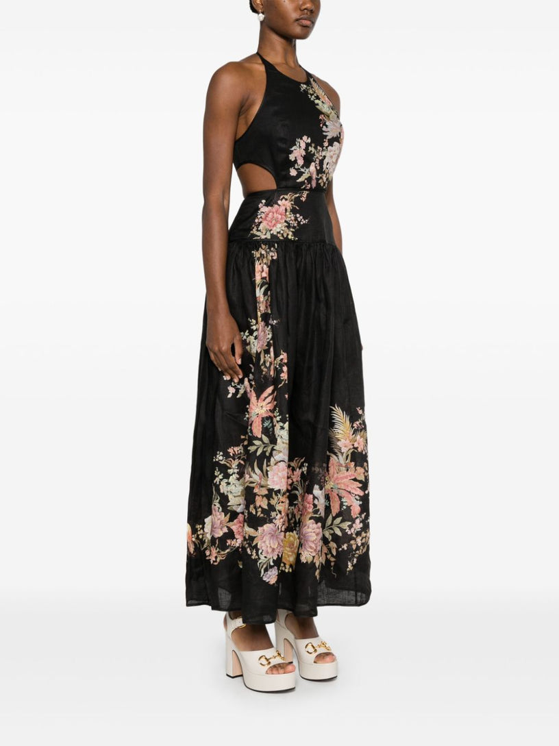 Tallow halter midi dress