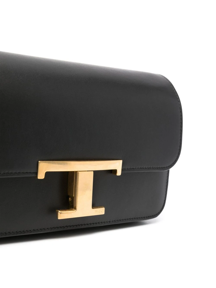 T Timeless Shoulder Bag in Micro Leather