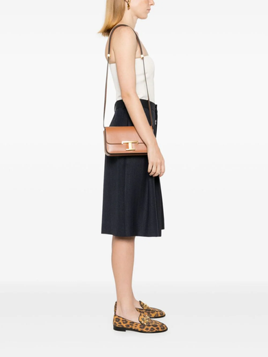 T Timeless Shoulder Bag in Micro Leather