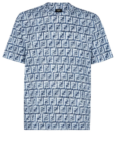 Blue FF cotton t-shirt