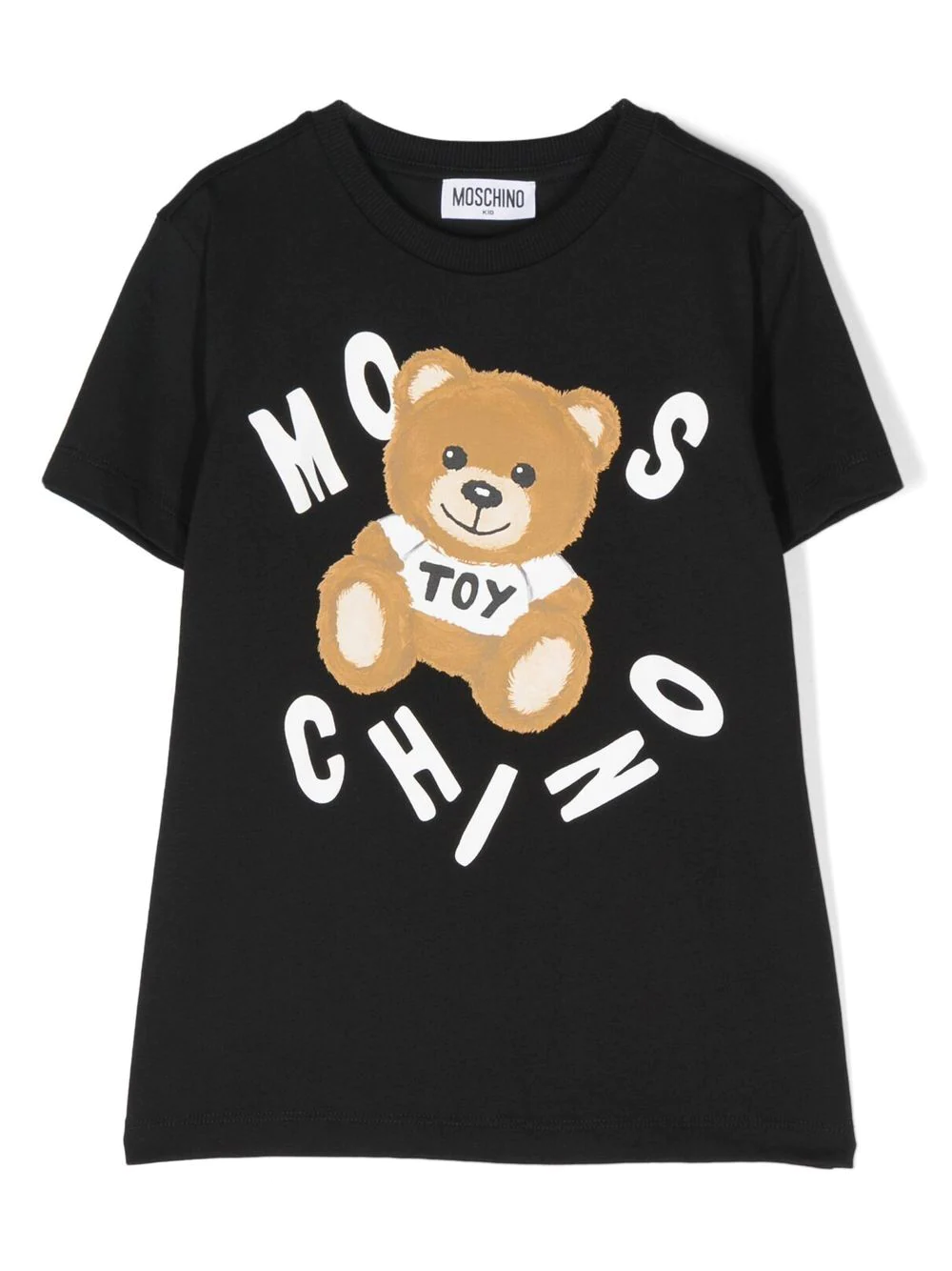 Moschino Kids' Teddy Bear-motif T-shirt In Black