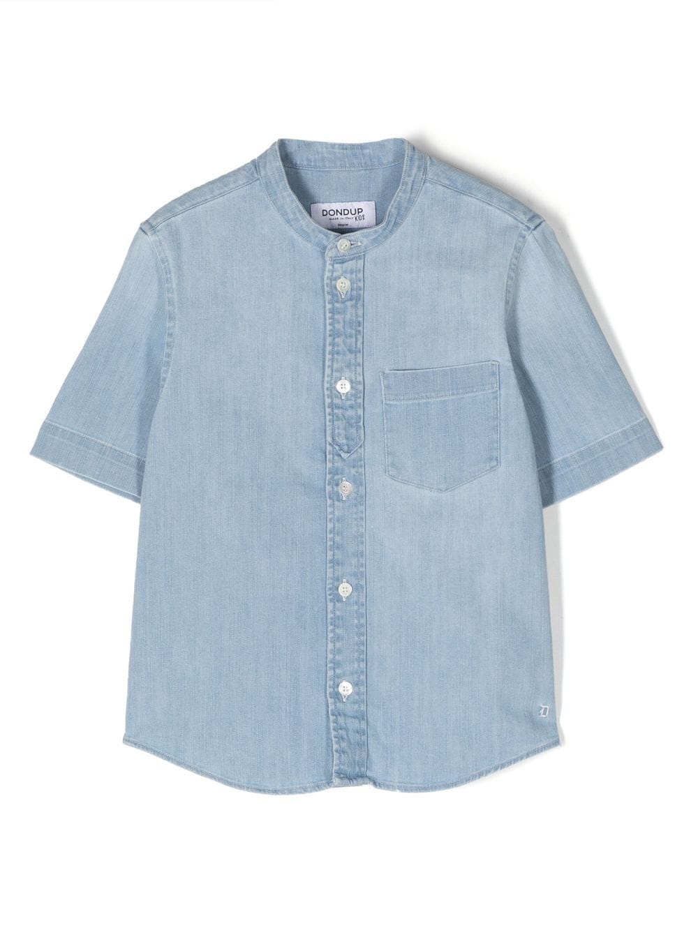 Dondup Kids' Light Blue Denim Short-sleeved Shirt