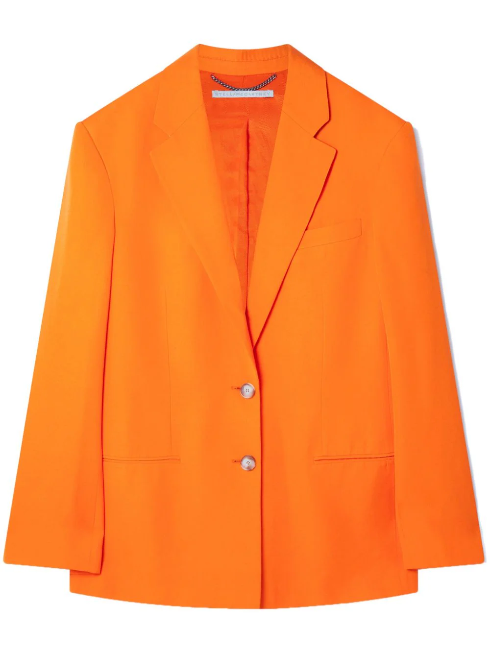 Stella Mccartney Blazer Monopetto Oversize In Orange