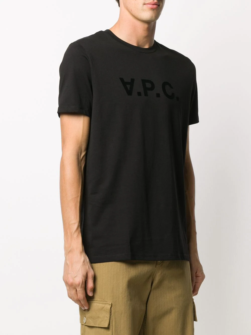 Shop Apc T-shirt V.p.c. In Black