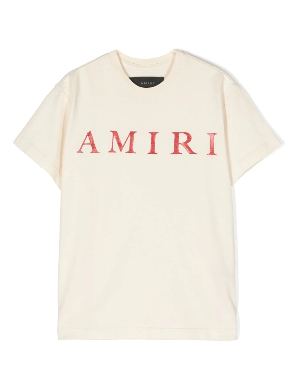 Amiri Logo-print Cotton T-shirt In Beige