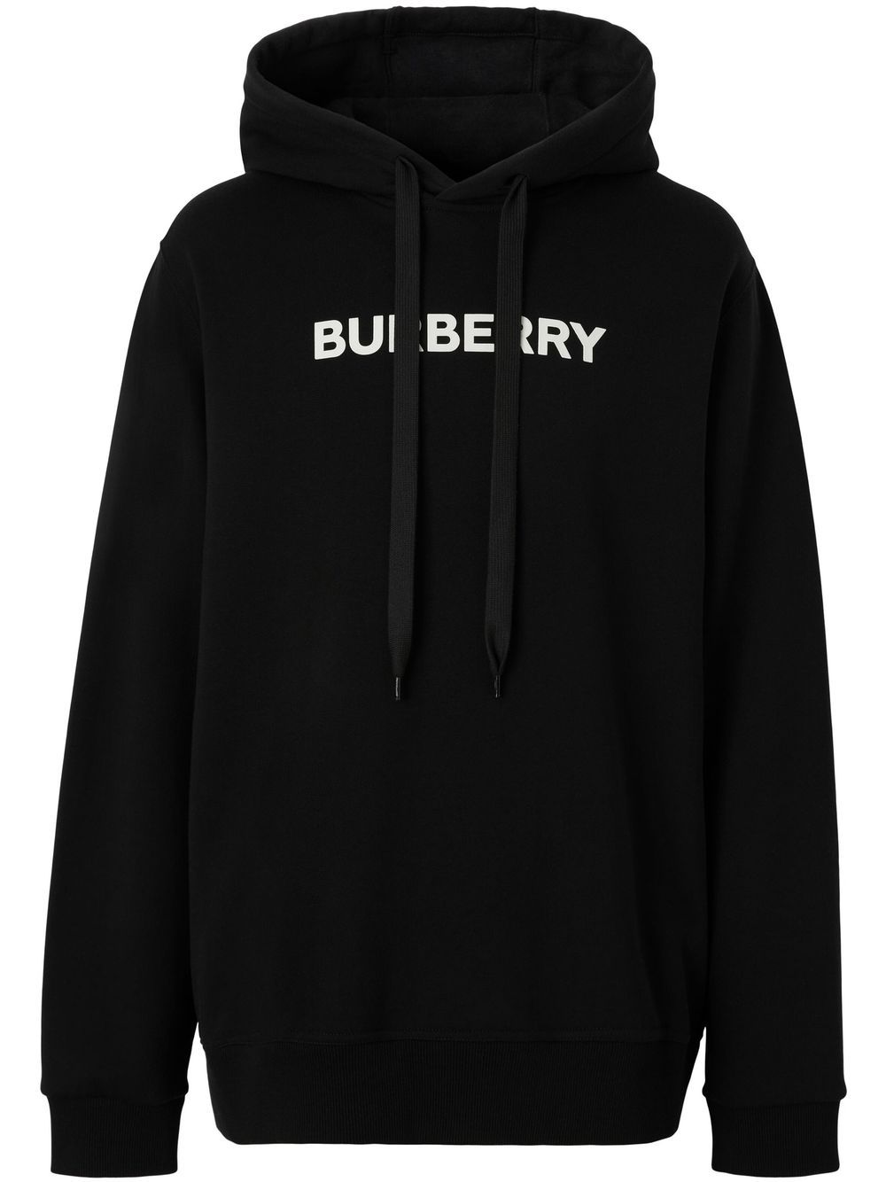 Burberry Felpa Con Logo In Black