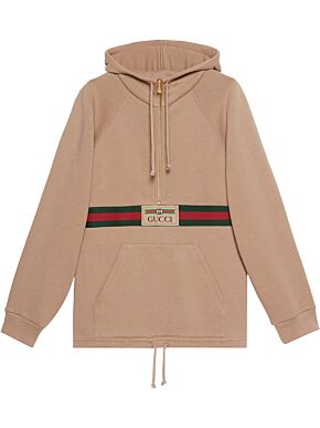 Sweatshirt with web and gucci label