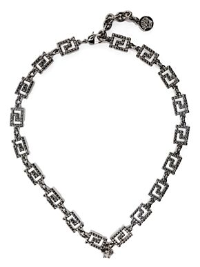 Studded greca necklace