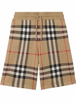 Check jacquard shorts