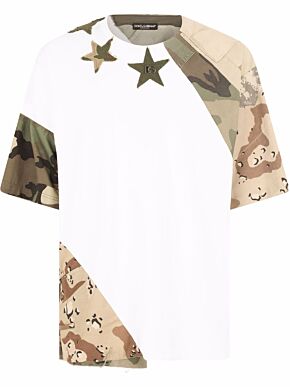 Camouflage patchwork t-shirt