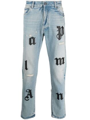 Jeans classici con logo