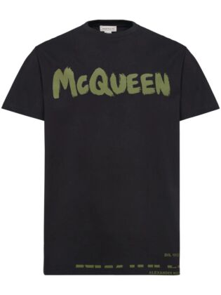 Mcqueen graffiti t-shirt in black