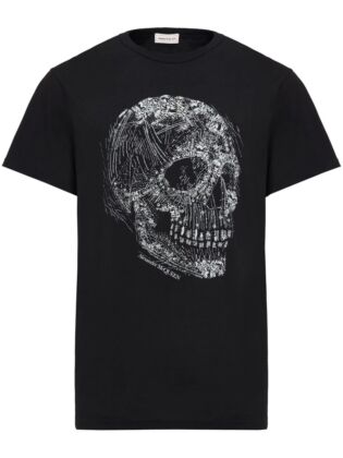 Crystal skull t-shirt in black