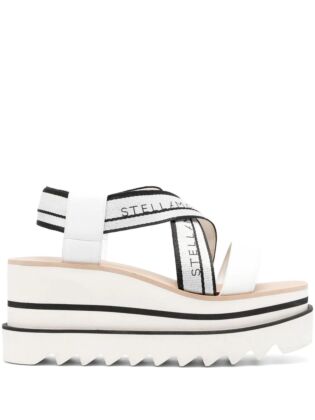 Sneak-elyse striped platform sandals