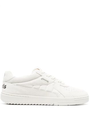 Palm angels university suede sneakers cream/white