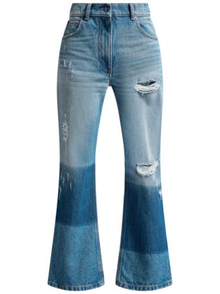 Star intarsia jeans