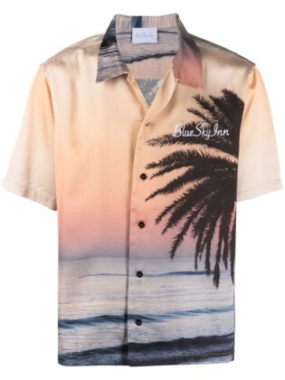 Sunset palm shirt
