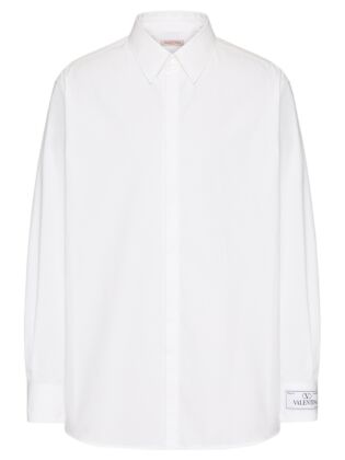 Shirt with maison valentino tailoring label