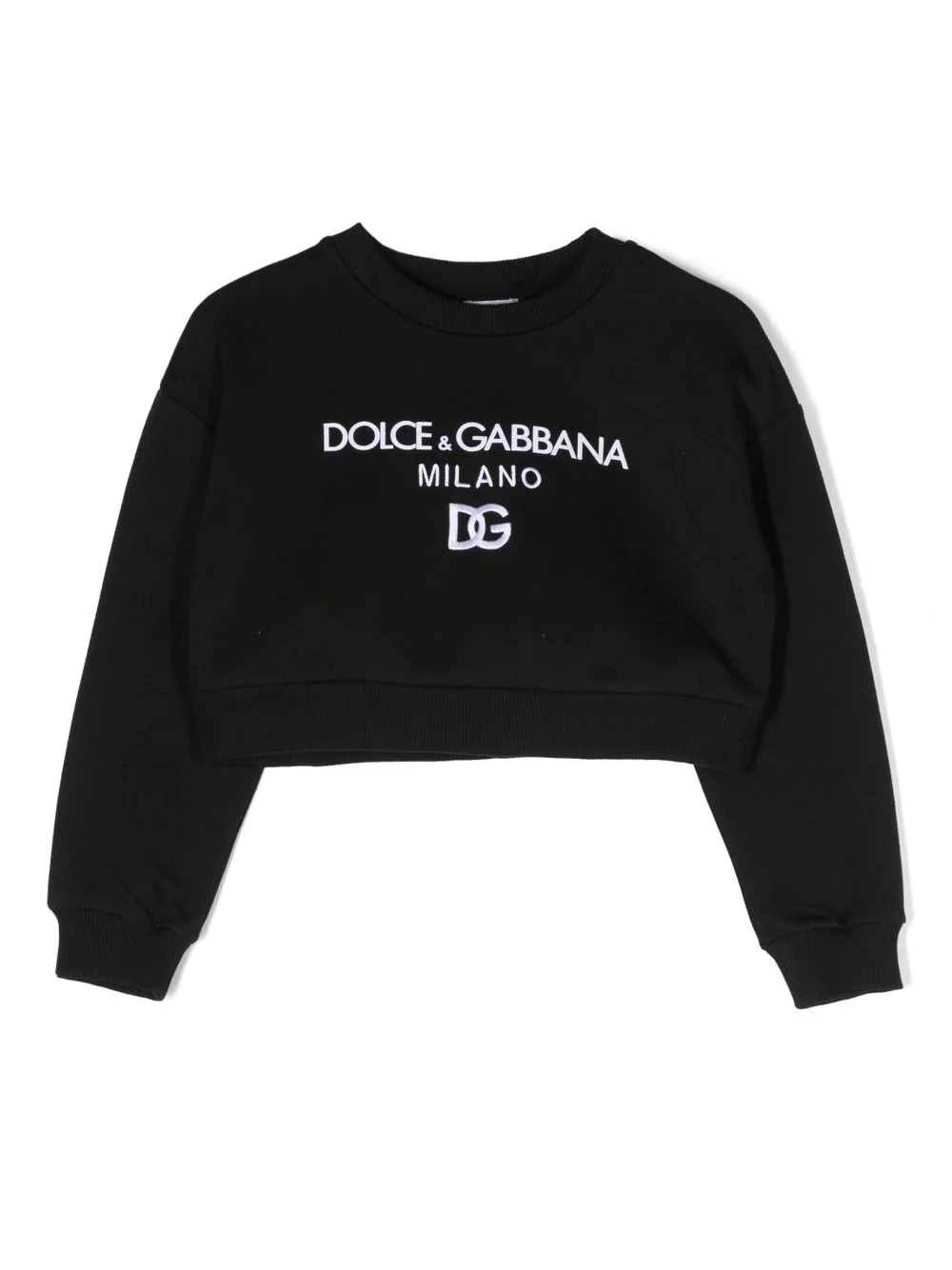Dolce & Gabbana Felpa Dg Milano In Black