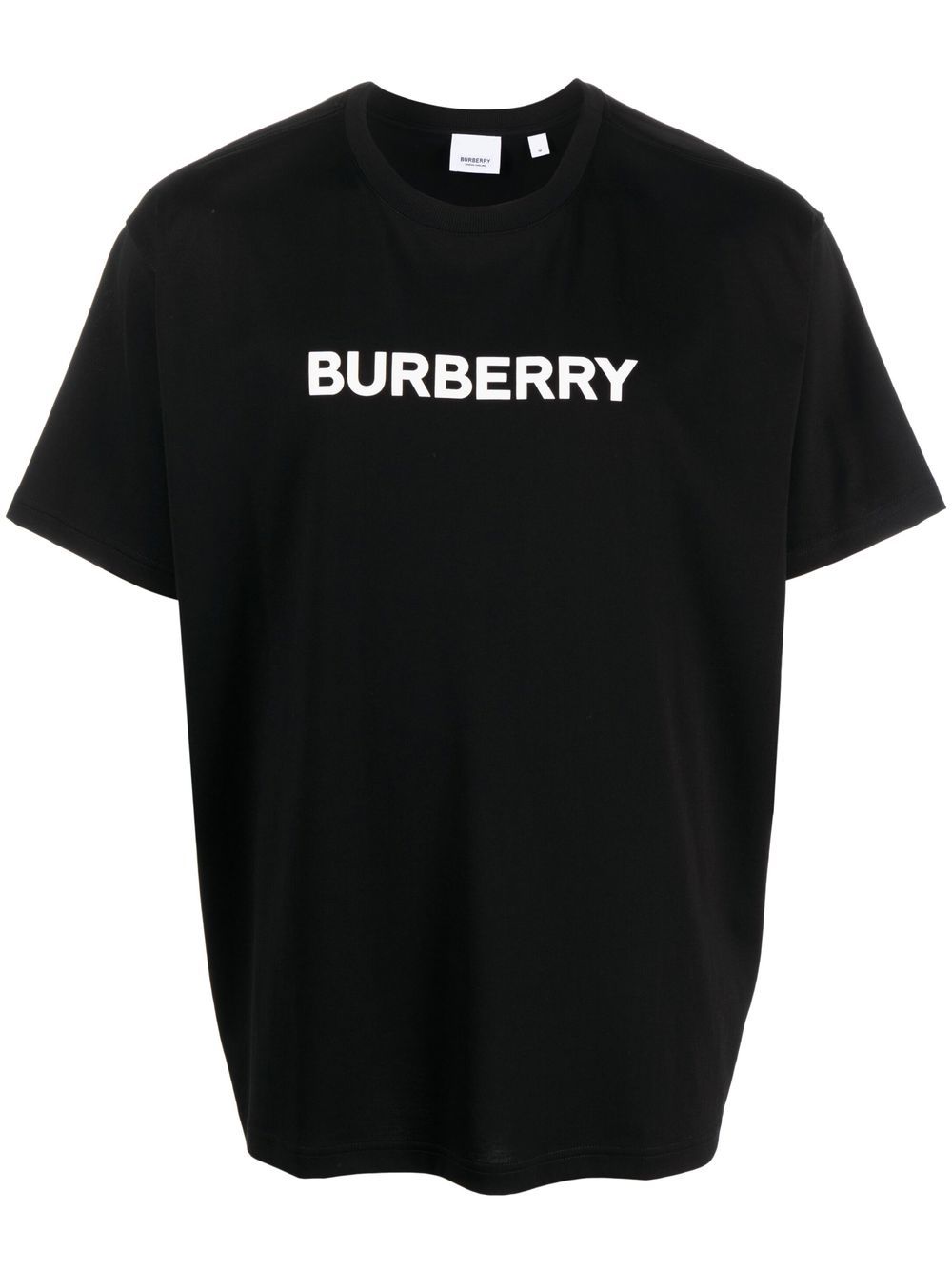 Burberry T-shirt Con Logo In Black