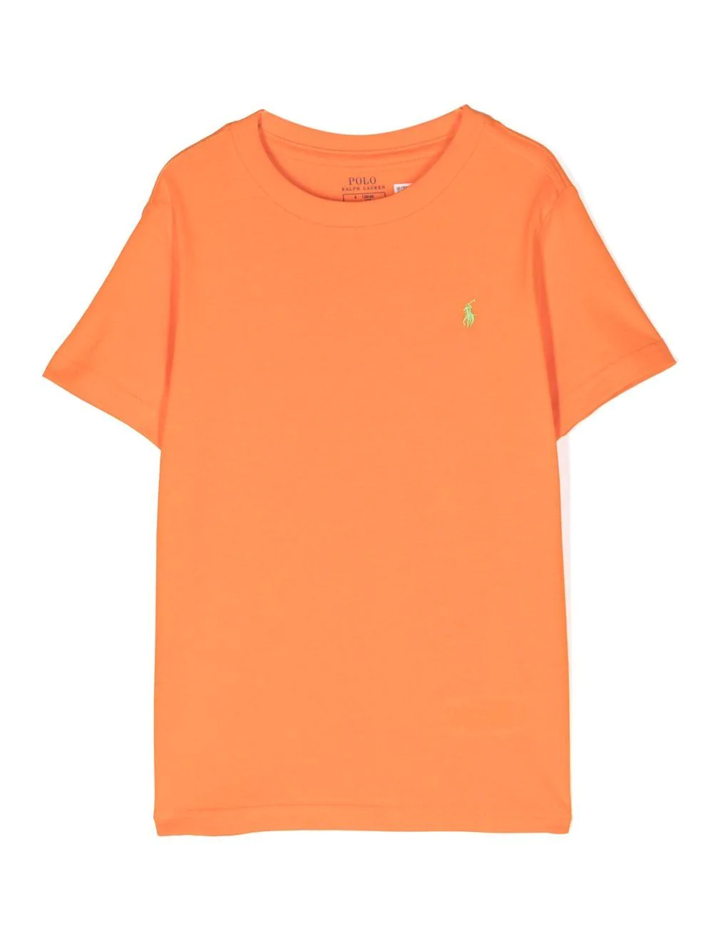 Ralph Lauren Logo-embroidered Cotton T-shirt In Orange
